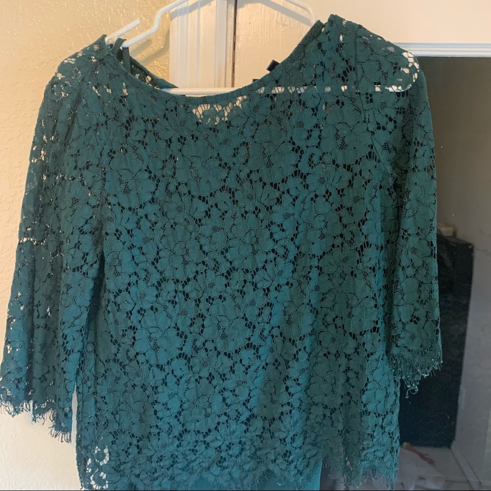 Green blouse